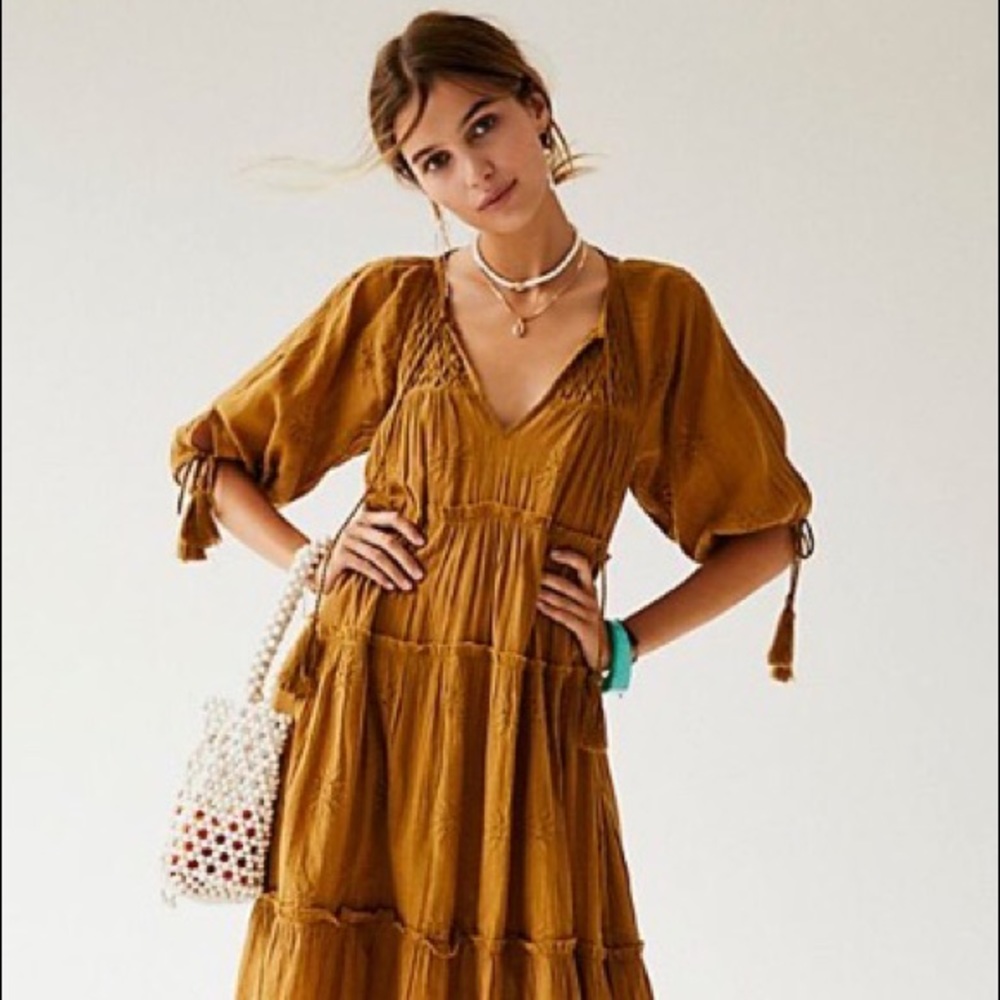 Free People Celestial Skies Midi Dress